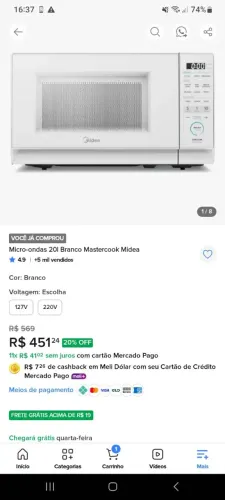 Microondas Novinho