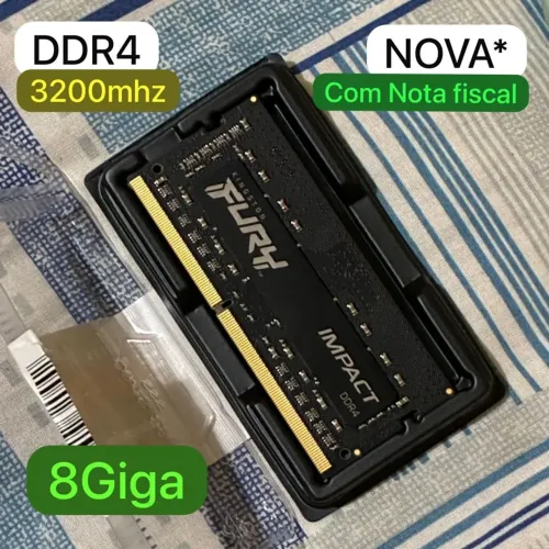 Memória Ram 8G 3200mhz notebook
