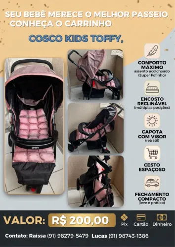 Carrinho Cosco Kids Toffy