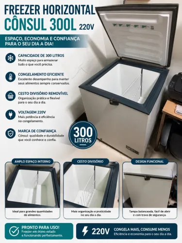 Freezer Horizontal Cônsul 309L