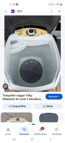 Tanquinho 10kg semi novo