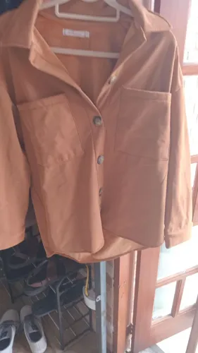 Jaqueta caramelo de Suede unissex