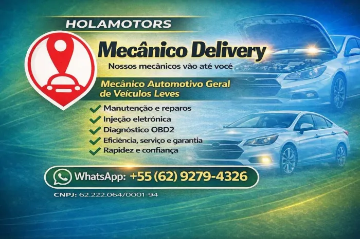 MECÂNICO AUTOMOTIVO DELIVERY de veículos leves 
