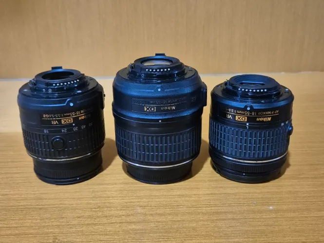 Lentes Nikon 18-55 com defeito para retirar peça ou decoração