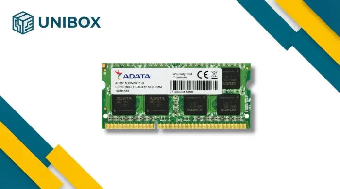 Memória RAM ADATA 4GB DDR3 Notebook 1600MHz