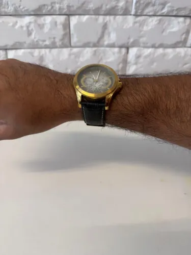 Technos Gold Social - Couro Preto - Seminovo - Excelente Estado