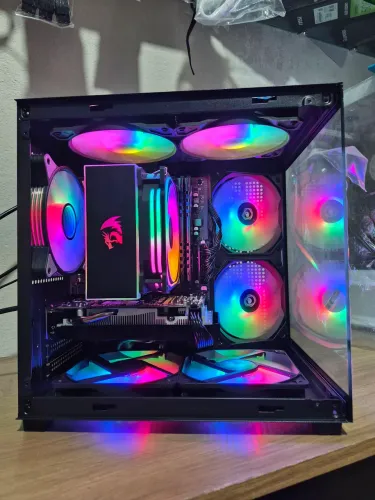 PC Gamer Ryzen 5, 2X8GB DDR4, B450M, RX580 8GB, Ssd 500gb, novo.