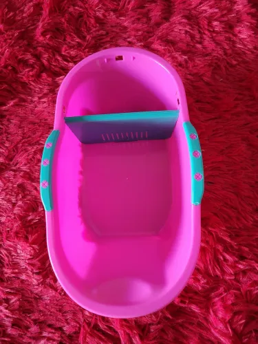 banheira de brinquedo para bonecas 0.28 por 0.16 e 0.09