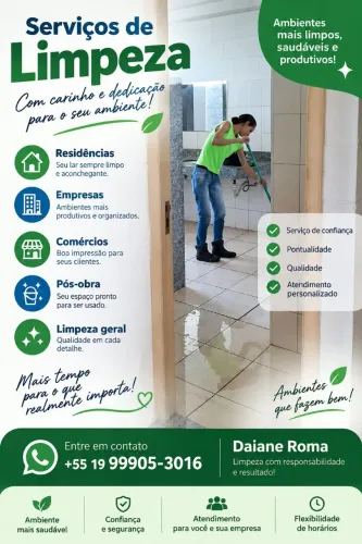 Precisa de ajuda para deixar seu ambiente limpo, organizado e agradável? ?