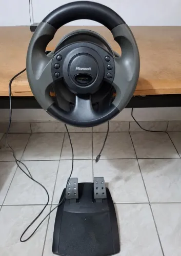 Volante Microsoft SideWinder Force Feedback + Pedaleira