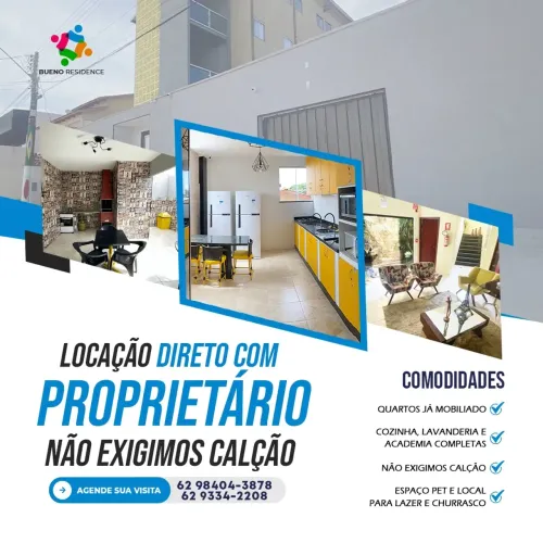 Loft para aluguel com mobilia e contas  Setor Coimbra - Goiânia - GO
