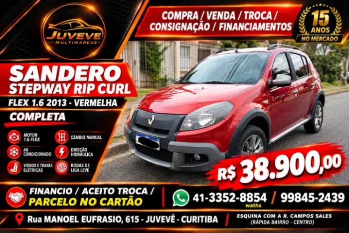 Renault Sandero Stepway Hi-f. R. Curl 1.6 16V 5P 2013