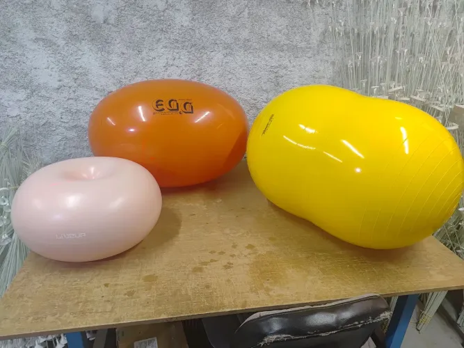 3 Bolas Pilates Fisioterapia Donuts egg e feijão
