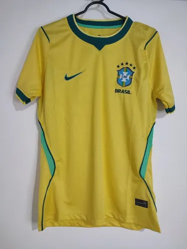 Camisa do Brasil Amarela Feminina Copa 2026 camisa de time lançamento 2026