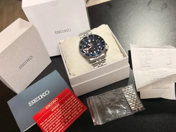 Relogio Seiko 5 Sports GMT Batman