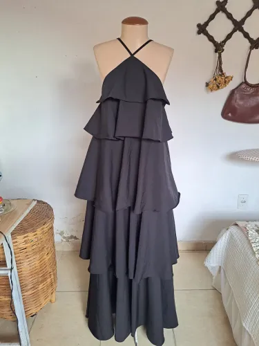 Vestido longo preto - Tamanho M