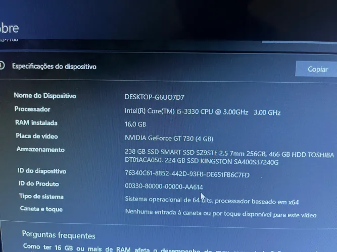 PC Gamer de Entrada - i5 + 16GB + GT 730 + SSD