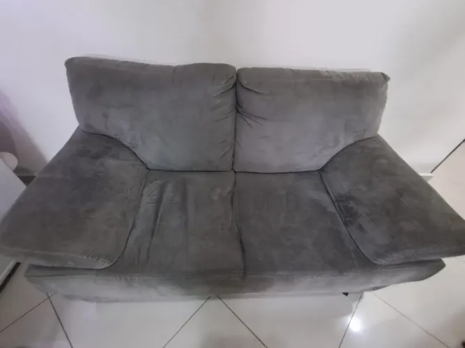 SOFA CINZA 2 LUGARES