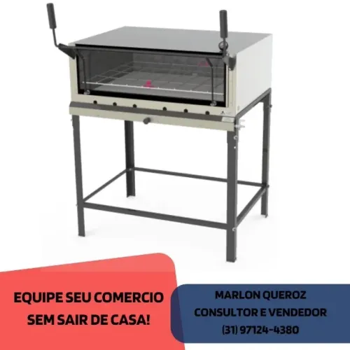 Forno com Pedra Refratária Progas a Gás 90x90CM