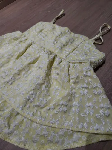 Blusa Amarela Floral Shein Tam P