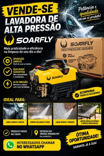 Lavadora de alta pressão a bateria