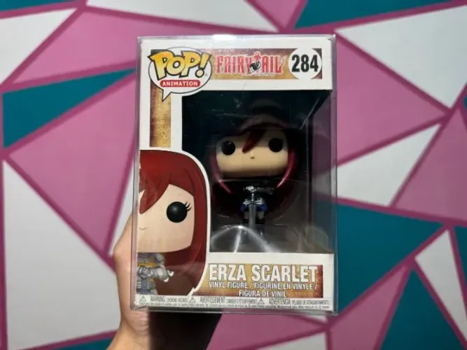 Raro e Novo Funko Pop Erza 284 Fairy Tail Com Protetor