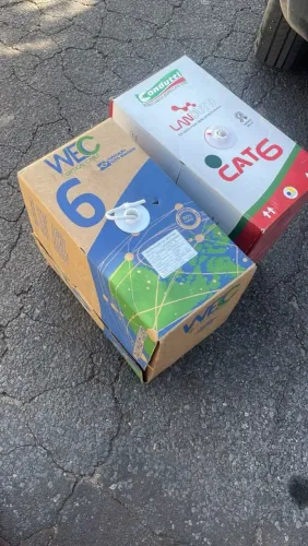 Cabo de rede CAIXA NOVA, CAT6.