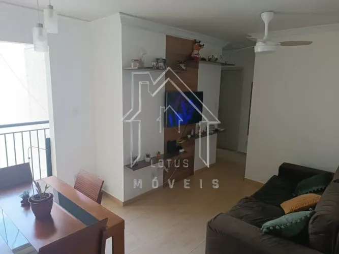 apartamento com dois dormitórios e uma vaga.