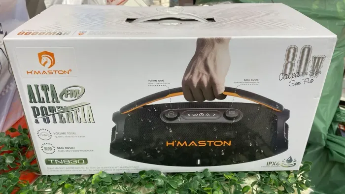 Caixa de som bombox hHMSTON 80w