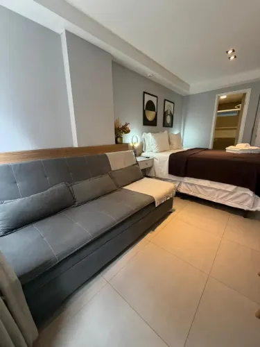 Apartamento à Venda 28m² 1 Quarto Porteira Fechada 50m da Praia Cabo Branco/João Pessoa