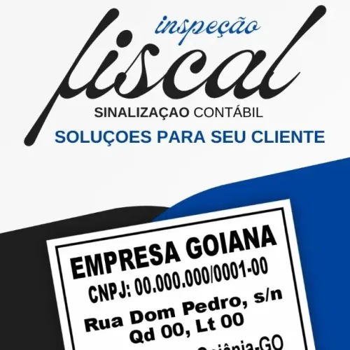 PLACA PARA EMPRESAS - INSPEÇÃO FISCAL