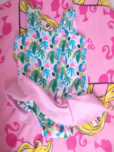 Maiô infantil com fralda ecológica tam 3