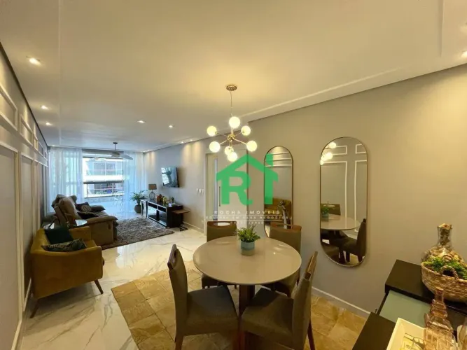 Apartamento reformado 3 quartos (1 suíte) e 2 vagas à venda em Pitangueiras, Guarujá