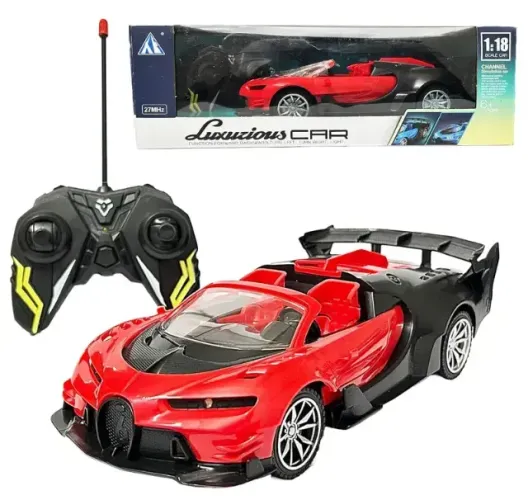 CARRO DE CONTROLE REMOTO SEM FIO VERMELHO - FAÇO ENTREGA