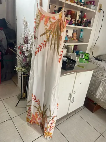 Vestido Branco Floral