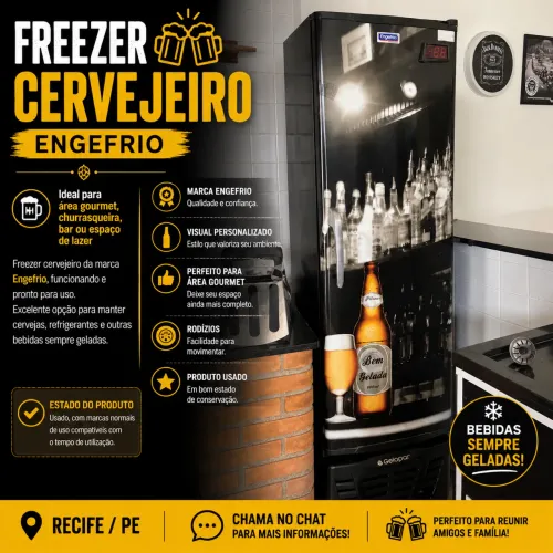FREEZER CERVEJEIRO ENGEFRIO