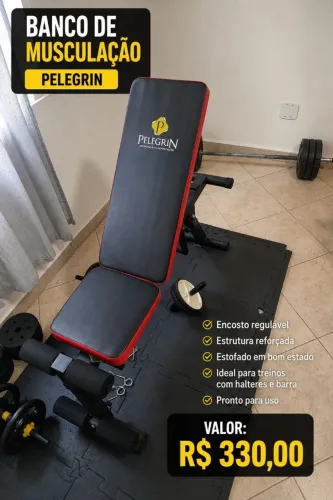 Banco inclinável para exercícios