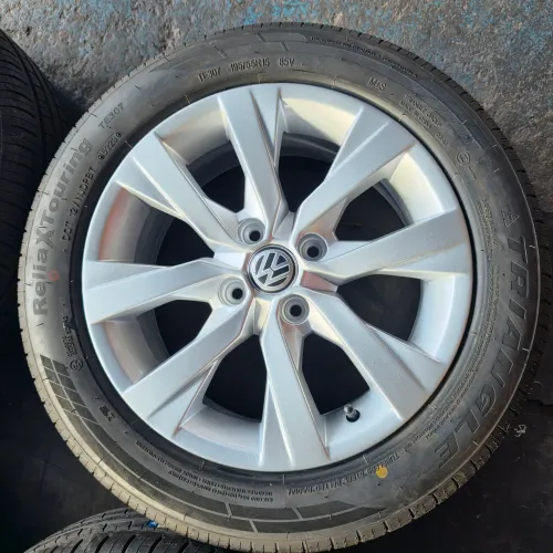 RODAS VW GOL G7 ARO 15 4X100 ORIGINAIS E PNEUS 195/55