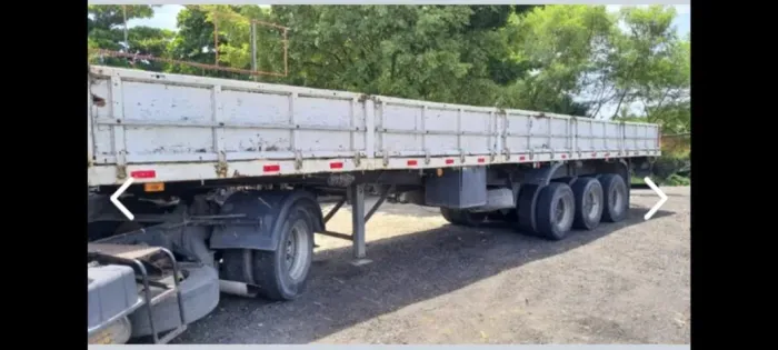 CARRETA GRADE BAIXA 3 EIXOS COM PINO PARA CONTAINER