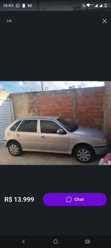 Volkswagen Gol Geração III Plus 1.0 MI 16V Gasolina Mec. 4P 2004