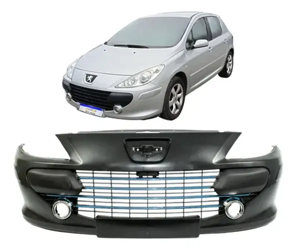 Parachoque Dianteiro Peugeot 307 2007 2008 2009 2010 2011  Preto