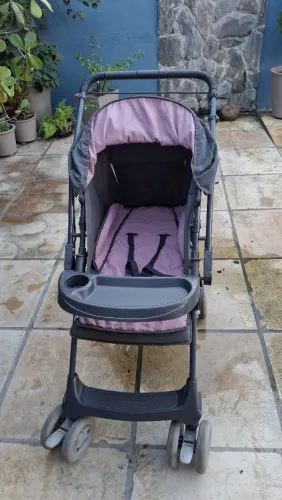 Carrinho Galzerano detalhes rosa
