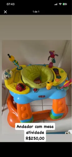 Andador Safety com mesa atividade