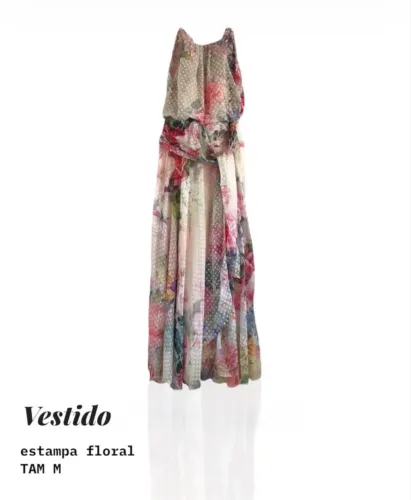 Vestido Festa Midi florido