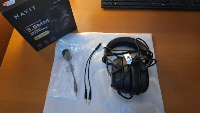 Fone de ouvido headset gamer Havit H2002D c/ microfone destacável
