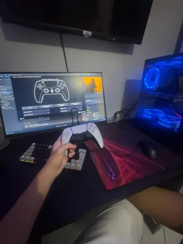 controle de PS5 branco