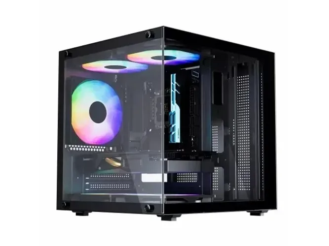 Gabinete Gamer Bluecase BG-066 LIFE PRO, 5 Fans, Mini Tower - Loja Coimbra Computadores