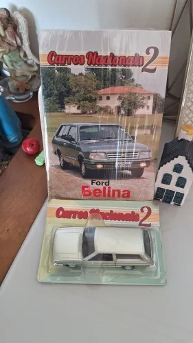 Ford Belina Carrinho Miniatura Carros Nacionais Clássicos 2 com fascículo