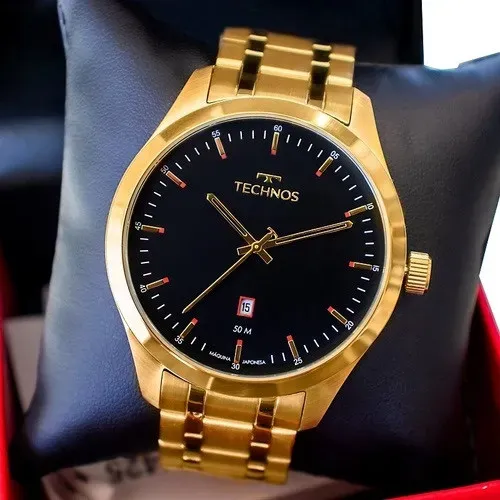 Relógio Technos Classic Steel Dourado 2115MSBS/4P - Usado Em Bom Esta