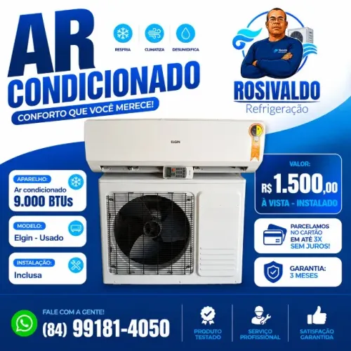 AR-CONDICIONADO ELGIN 9.000 BTUs